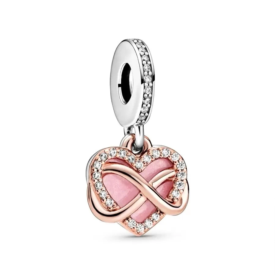 DIY Pearl Starfish Shell Entwined Hearts Dangle Charm Beads Fit Original 925 Sterling Silver European Bracelet Fine Jewelry Gift beads charms charm jewelry sterling silver jewelry silver charm bracelet