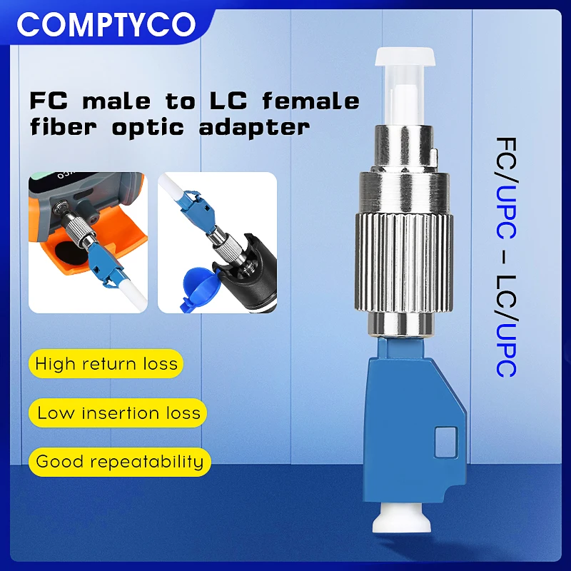 【High Cost-Performance】 Fiber Optic Adapter Single Mode LC/UPC Optical power meter Visual fault locator Tester Connector Adapter.