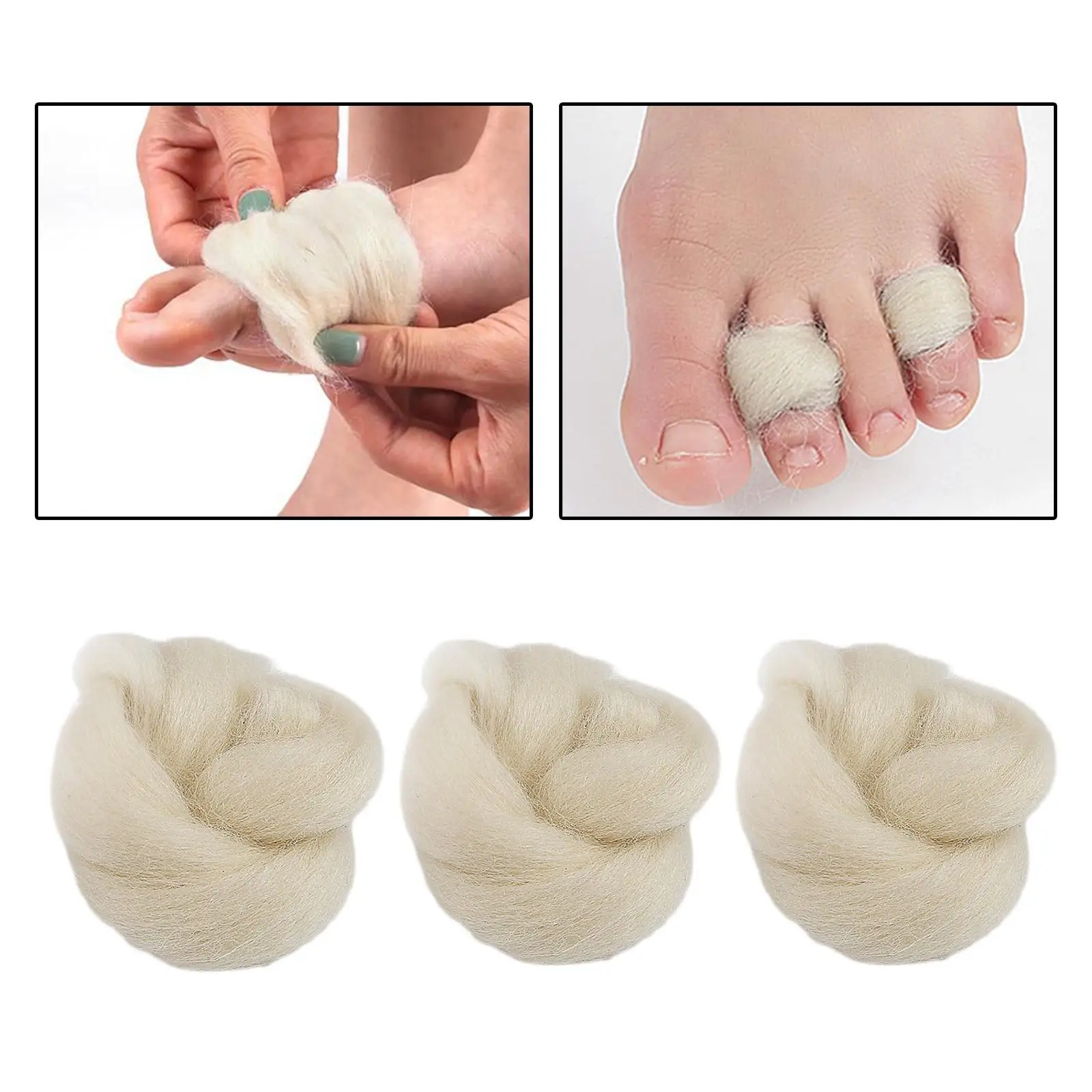 3 Count Cushioning Toe Separator Hiking Blister Pads Breathable