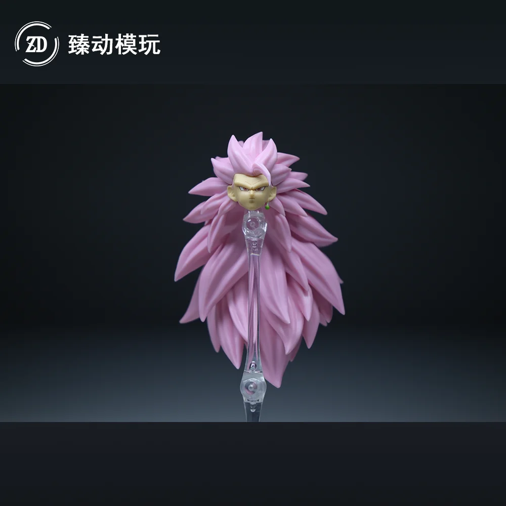 ZD Studio Dragon Ball SHF SSJ3 Vegito Bardock Goku Black Head