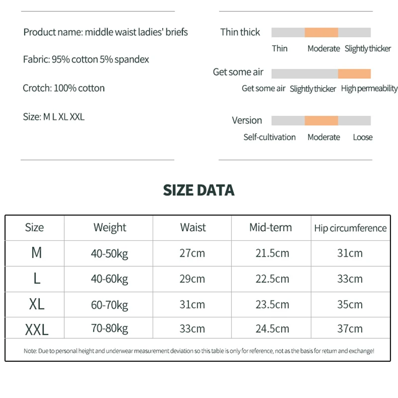 Nanjiren 4PCS Women Panties Sport Fashion Solid Ladies Briefs Soft Breathable Female Underwear Pure Cotton Antibacterial  Crotch