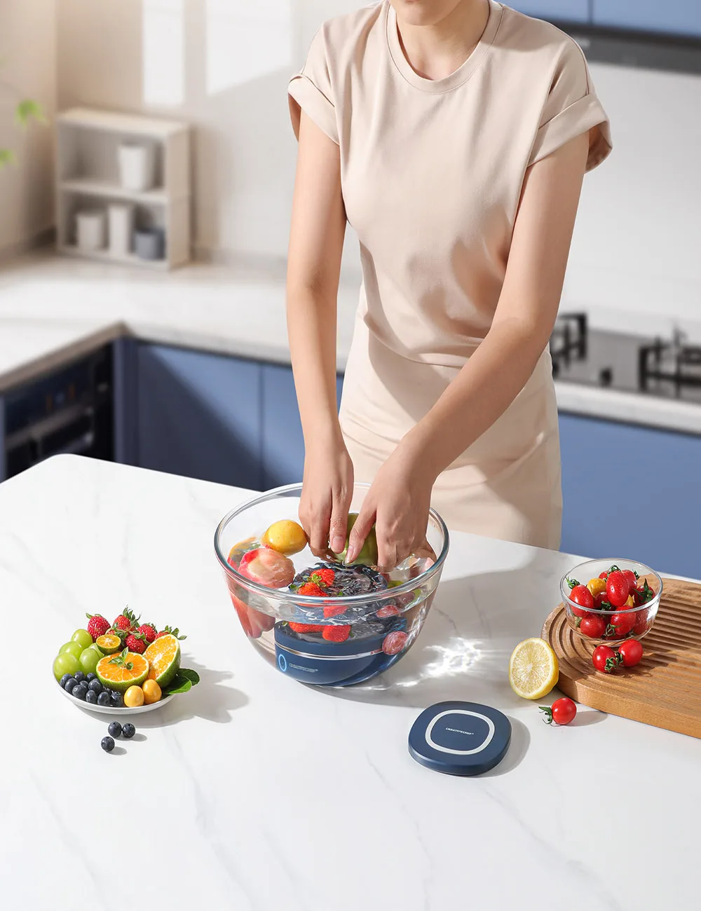 All-in-One Fruit and Vegetable Cleaning Machine Purifies Fruits and Vegetables Cleans Meat and Tableware Keeps Ingredients