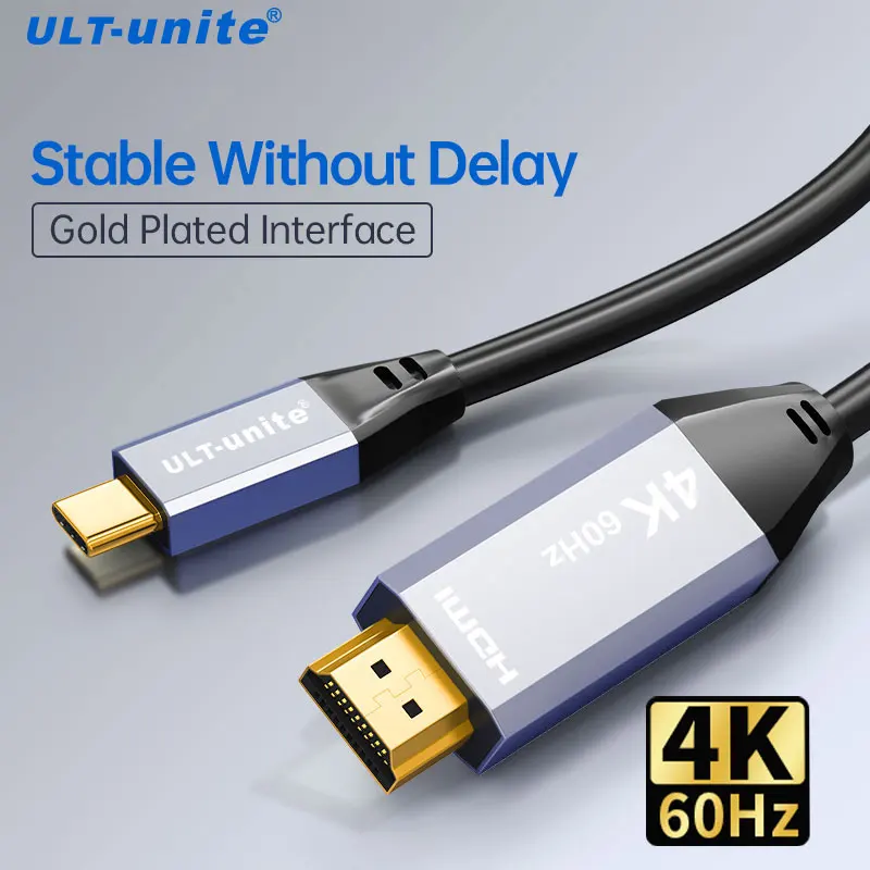 

4K Type C к HDMI кабель, однонаправленный HDR USB C к HDMI кабель для ТВ MacBook Pro Air iMac iPad Pro 2020 Galaxy S20 S10 Note 10