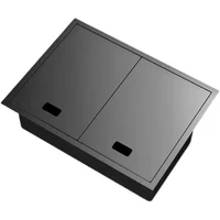RLL Hidden Kitchen Sink Black Nano 304 Stainless Steel Sink Hidden Kitchen Fruit And Vegetable Bowl Cleaning Pool Home Bar Sink 1