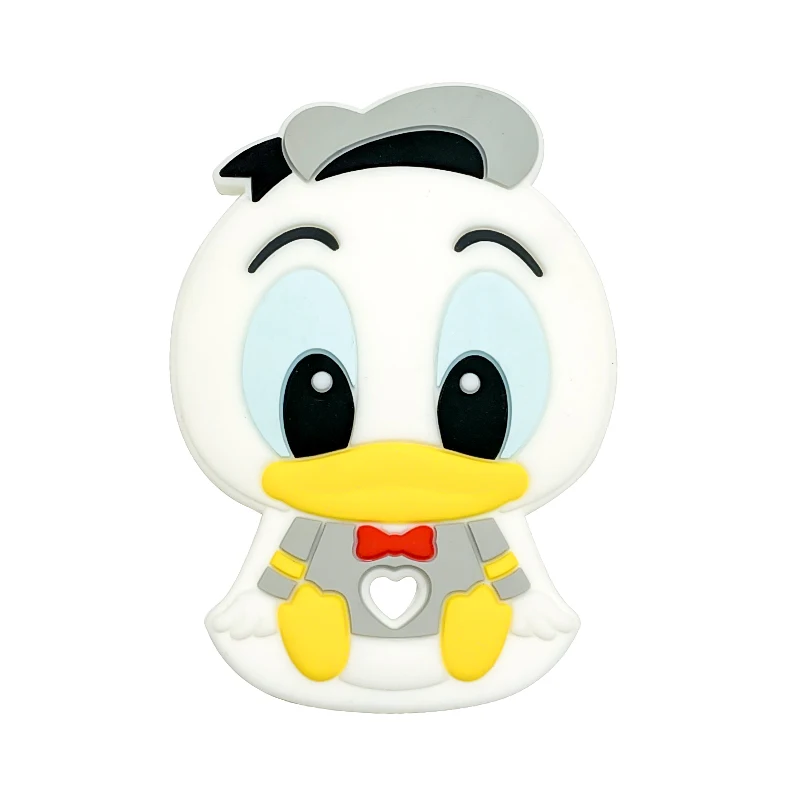 1pcs Silicone Disney Baby Teething Food Grade Cartoon Silicone For Necklaces Baby Teether Toy Nursing Gifts