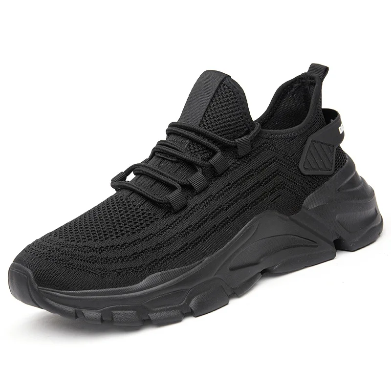 

Men's Summer Sneakers Running Shoe Platform Outdoor Mesh Woven Lightweight Fashion Casual Sports Black Shoes Men Loafers New In