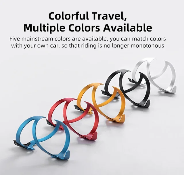 ROCKBROS Aluminum Alloy Bike Kettle Built-in Cup Mountain Bicycle Bottle Holder Ultra Lightweight Cycling Accessories 자전거 악세사리 2