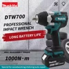 Makita DTW700 1000N.m Cordless Impact Wrench Brushless Electric Wrench Screwdriver Large Torque Auto Repair Power Tools 1