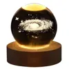 Unique 3D Crystal Ball Lamp with Galaxy and Planetary Projections USB Night Light for Cozy Atmosphere plasma ball 1