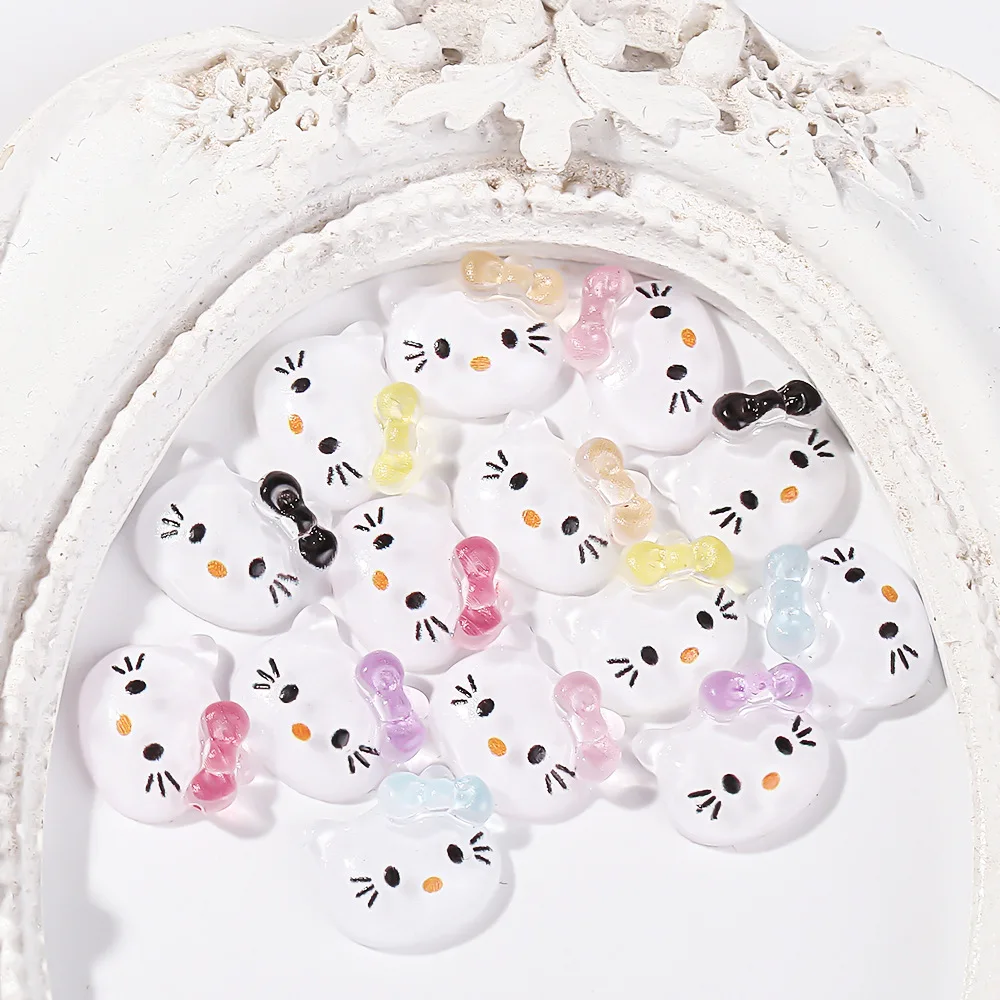 

100 шт., украшения для ногтей «Hello Kitty»