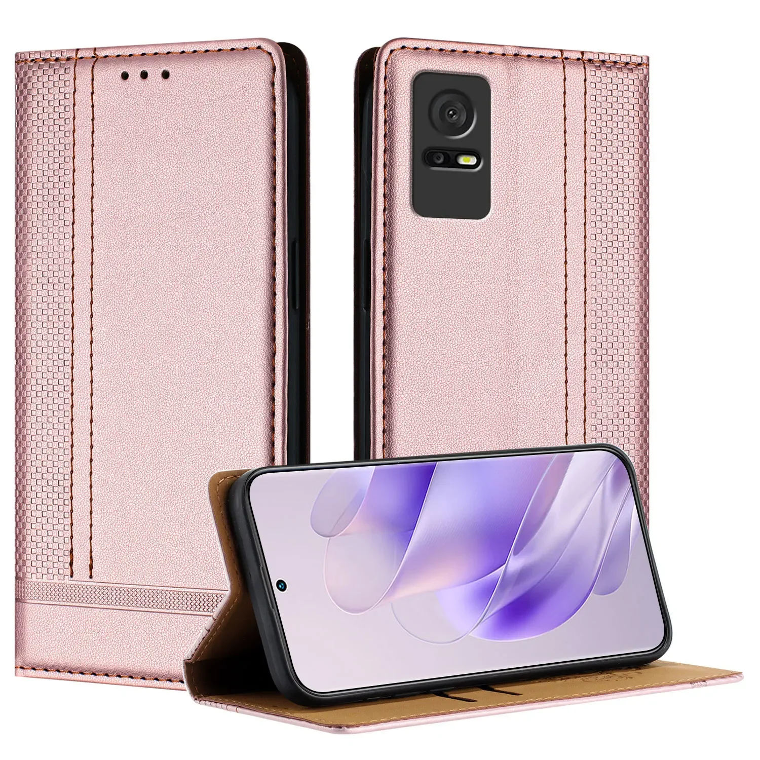 Magnetic Flip Leather Wallet Phone Case with Stand and Card Holder – Universal Fit