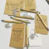 1Sets Employee Appreciation Gifts Bulk Christmas Thank You Notebooks Inspirational Bamboo Pens Keychains for Coworker Nurse ﻿ 4