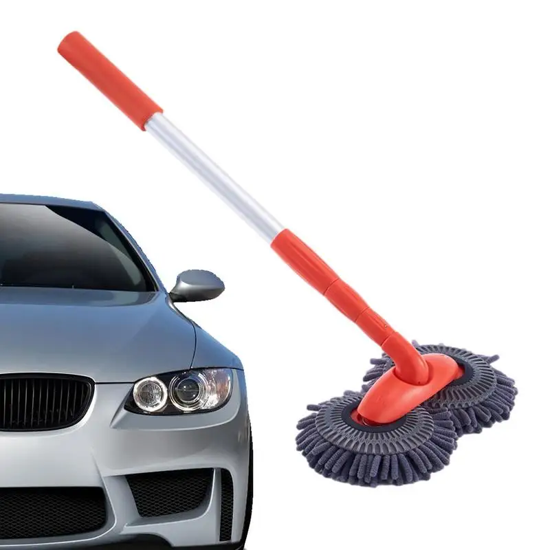 

Car Washing Brush Chenille Mop Brush For Vehicle Windshield Car Cleaning Tool For Vehicle Motorcycle SUV Truck RV And More