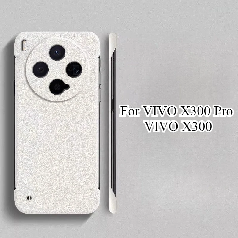 Frameless Sandstone Shockproof Ultra-Thin Hard PC Case with Lens Protection