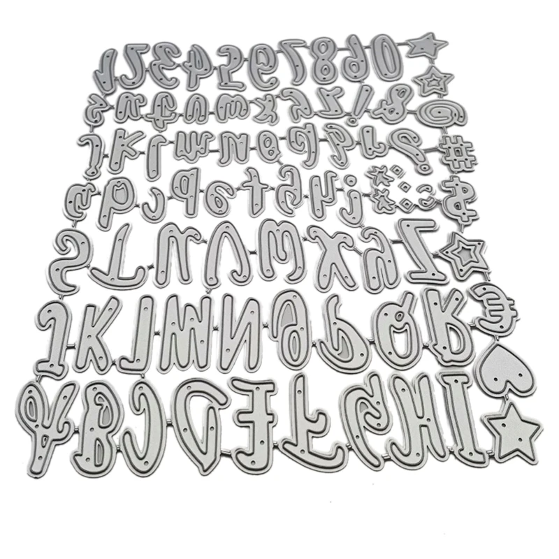 

26 Letters 0-9 Numbers Metal Cutting Dies Stencil DIY Scrapbook Mold