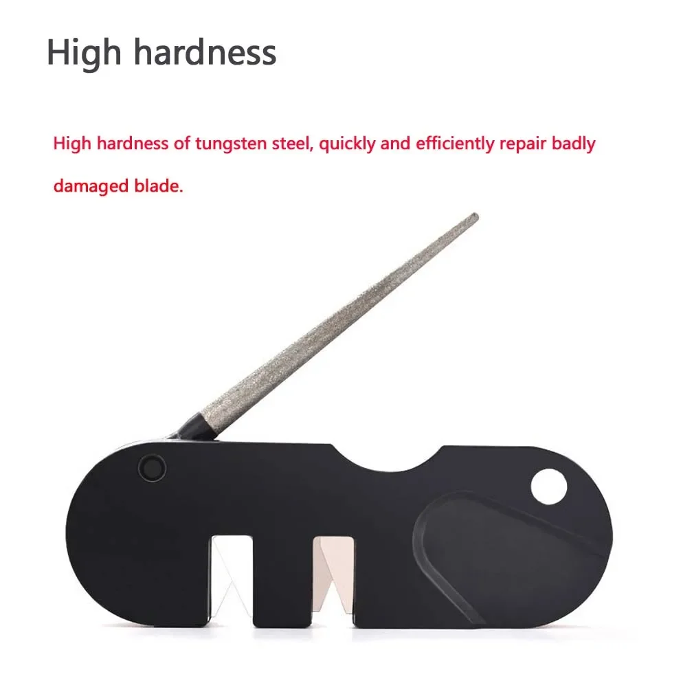 Portable Sharpener Pocket Knife Diamond Outdoor Multi Purpose sharpening Tool Scissor Sharpen Fish Hook Whetstone Sharpener Camp
