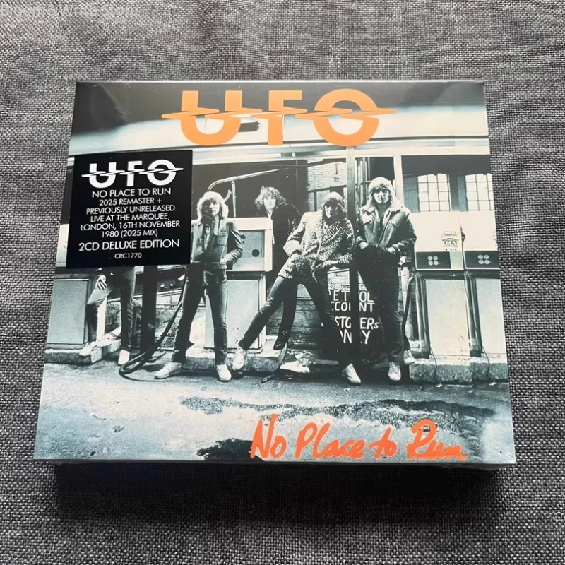 Classic Rock Bands U-UFO  No Place To Run 2pcs Music Record Cosplay Compact Disc Walkman Car Soundtracks Box
