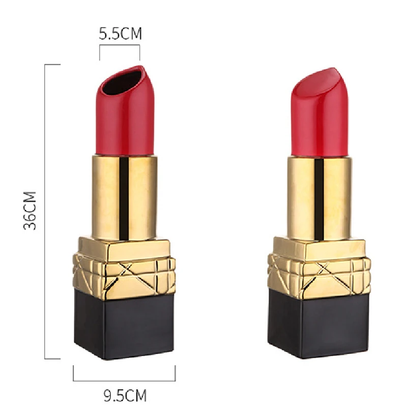 Countertop Vase Ornaments Flower Arrangement Accessories Creative Lipstick Shapes Vases Modern Artists Living Room Vases Gifts 6