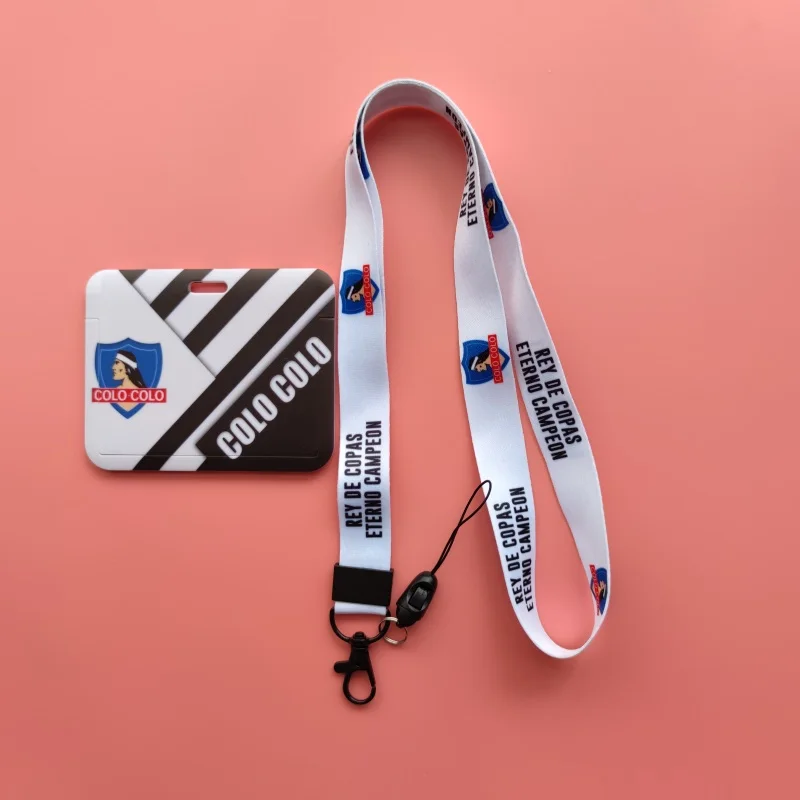 Chile-Fußball-Stil, Ausweishalter, Umhängeband, Studenten, Kreditkartenetui, Schlüsselband, Kinderbesuche, Tür, Ausweishalter, Schlüsselanhänger – Detail 13