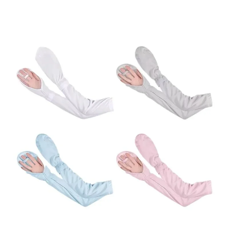 Ice Silk Gloves Women Driving Sunscreen Sleeves Loose Breathable Arm Protectors Uv Outdoor Horseshoe Sleeve fingerless gloves sunscreen gloves ice sleeve gloves ice arm sleeves arm sleeves