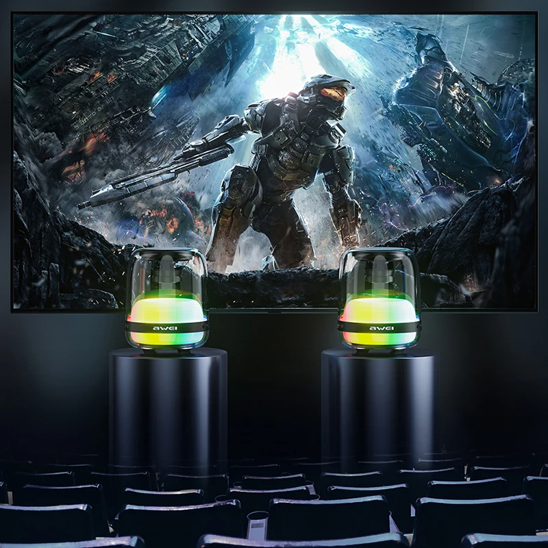 Awei Y386 RGB Lights Bluetooth 5.1 Speaker 4