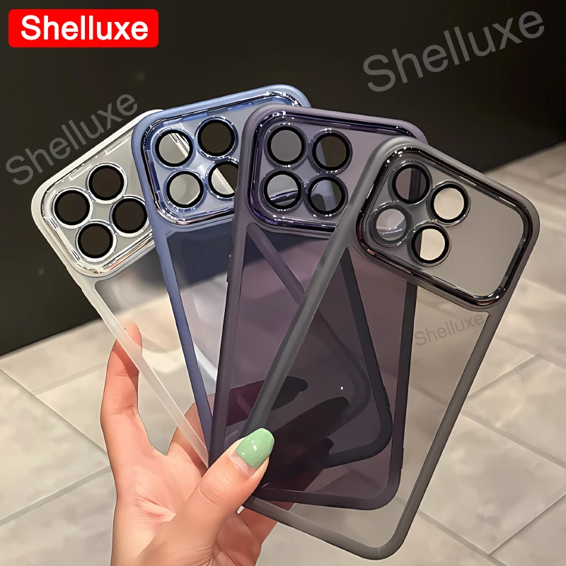 Enhanced Product Title: Transparent Silicone Soft Cover with Ultra Plating - Premium TPU Phone Case by Shelluxe