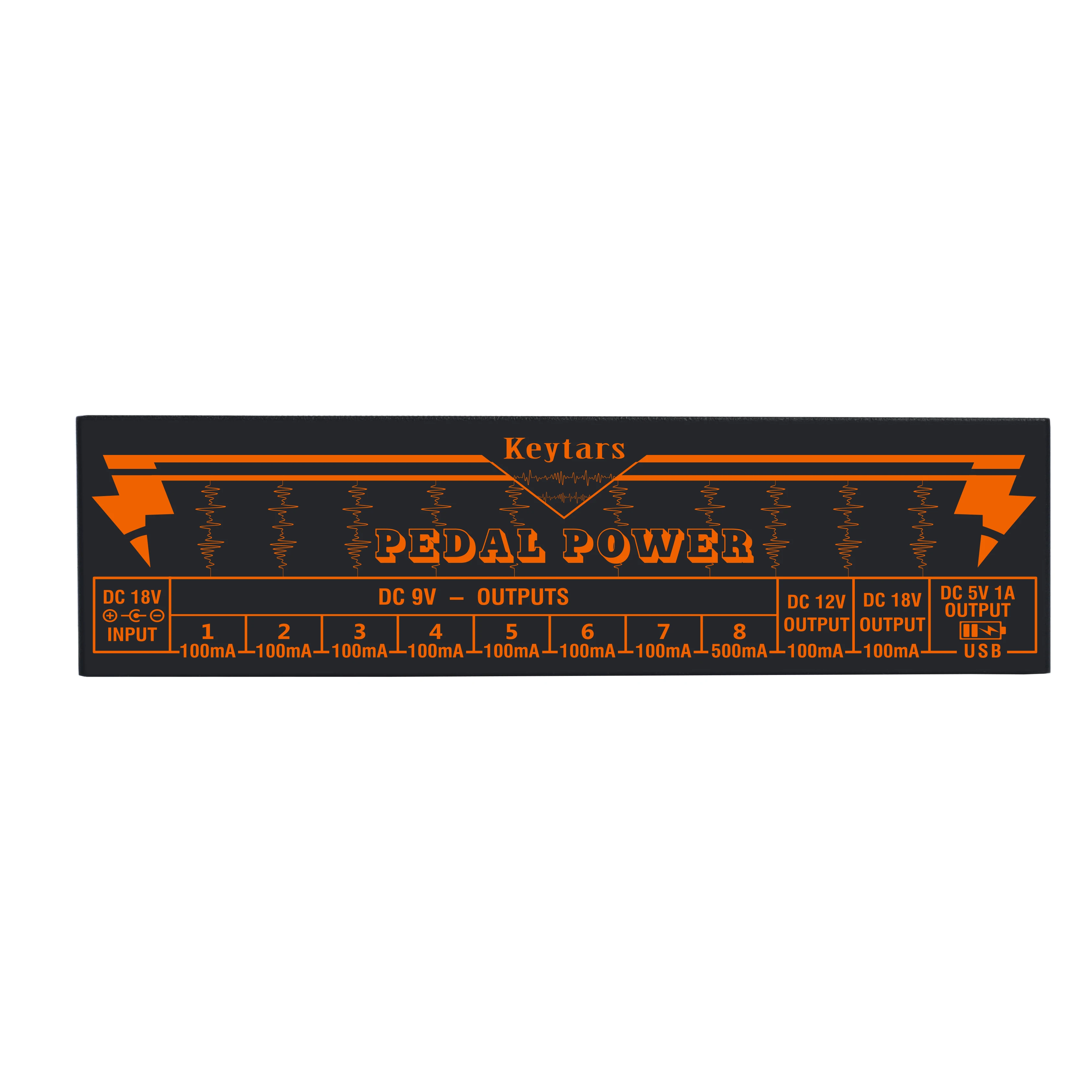 

Keytars PW-1 источник питания, обновленный выход, многоконтурный источник питания для гитарной педали, 10 способов, 9 В/12 В/18 В постоянного тока, выходы и 1 канал 5 В USB