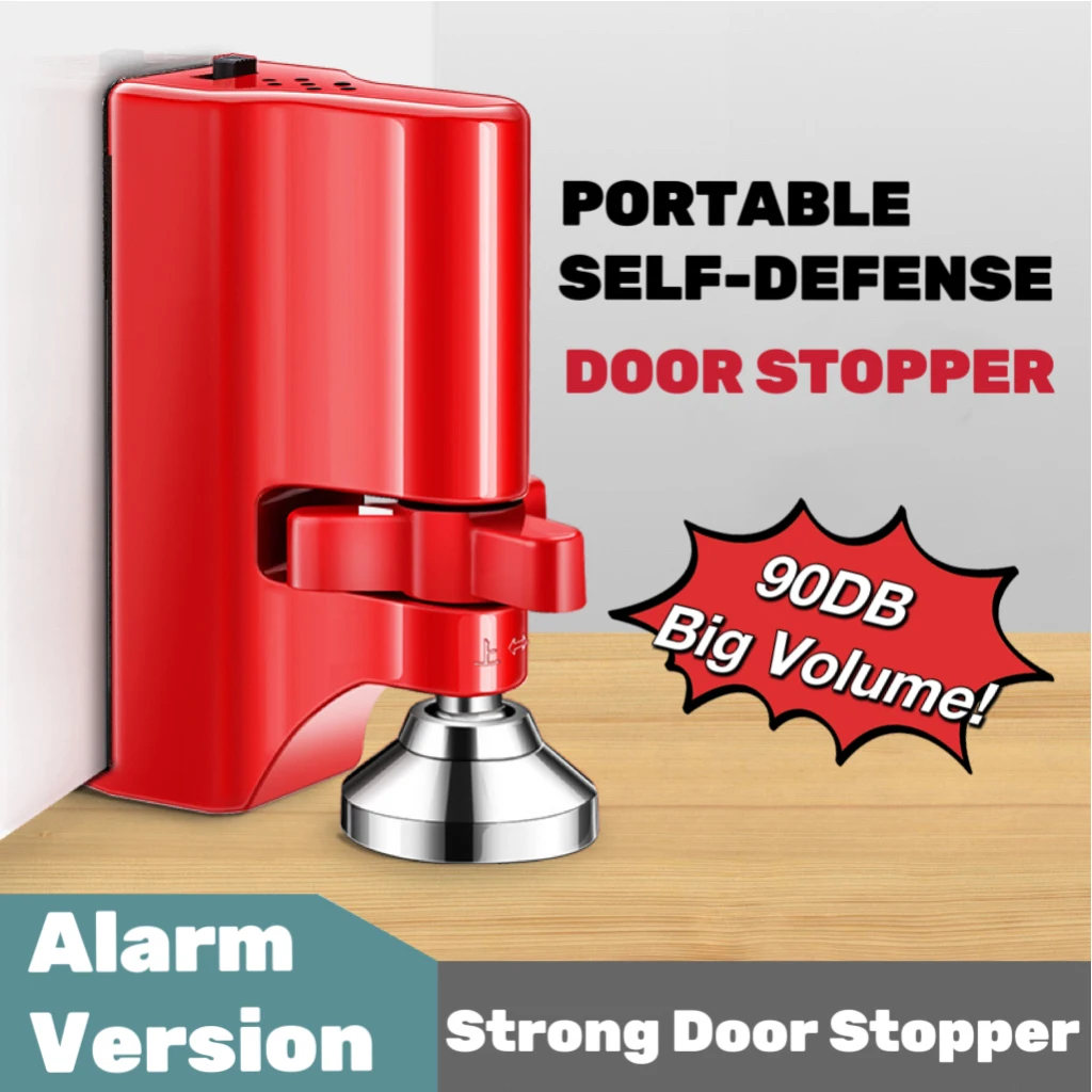 

Portable Passable Security Check Door Closer Jammer Lock-Security Device For Travel Personal Protection Home Security Door Stop
