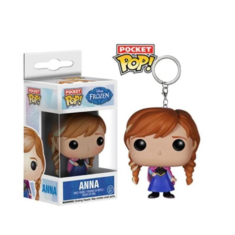 Llavero Funko Pop Disney Anna Campanilla Cenicienta Ariel Alice Pop Pocket Disney Llaveros Vinilo Figura de acción Juguetes Muñecas