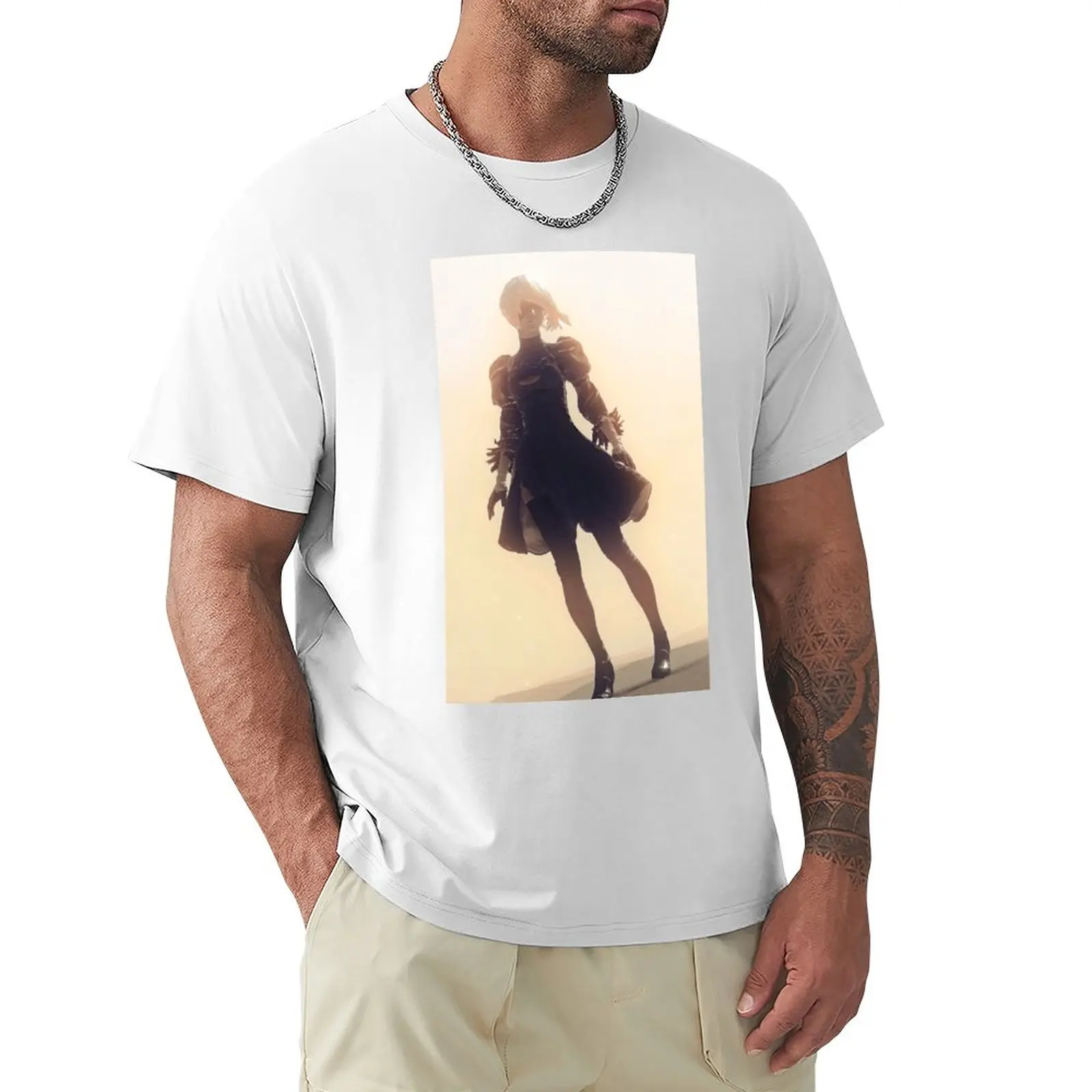 

2B T-Shirt summer top sublime kawaii clothes mens graphic t-shirts anime