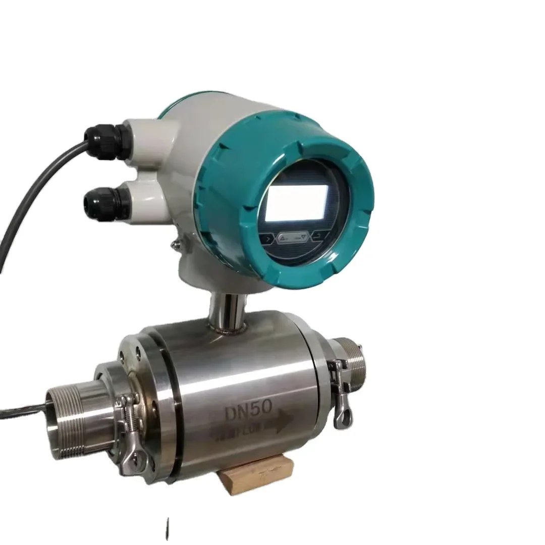 

High accuracy stainless steel 304 trip clamp link electromagnetic flow meter