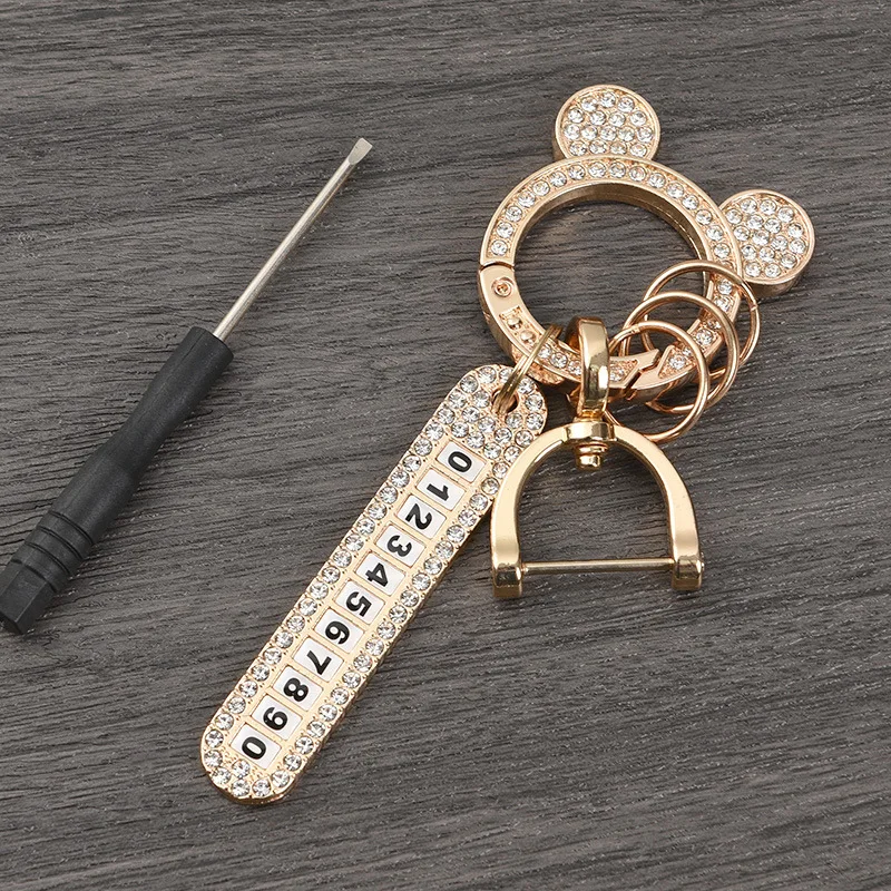 Cyrkonie Anti-Lost Brelok Crystal O Ring Wiosna Pilot Strzemię Luksusowe Brelok Metalowe Łączenie Klamra Breloczki Holder