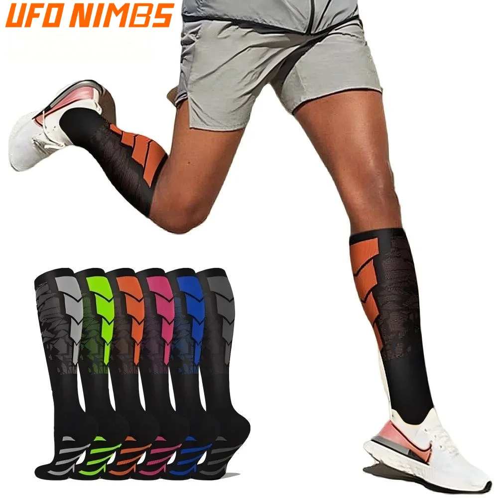 Unisex Sports Compression Socks - Warm and Ideal for Running, Cycling, and Football Activities