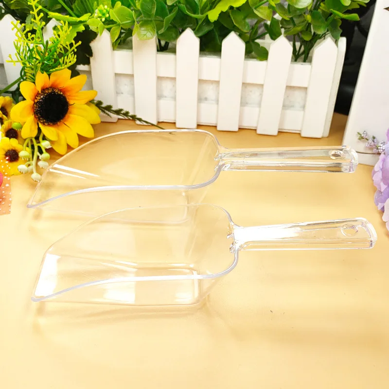 6Pcs Plastic Ice Scoops Ice Shovel For Birthday Party Dessert Cream Protein Powder Plastic Shovel Kitchen Gadgets