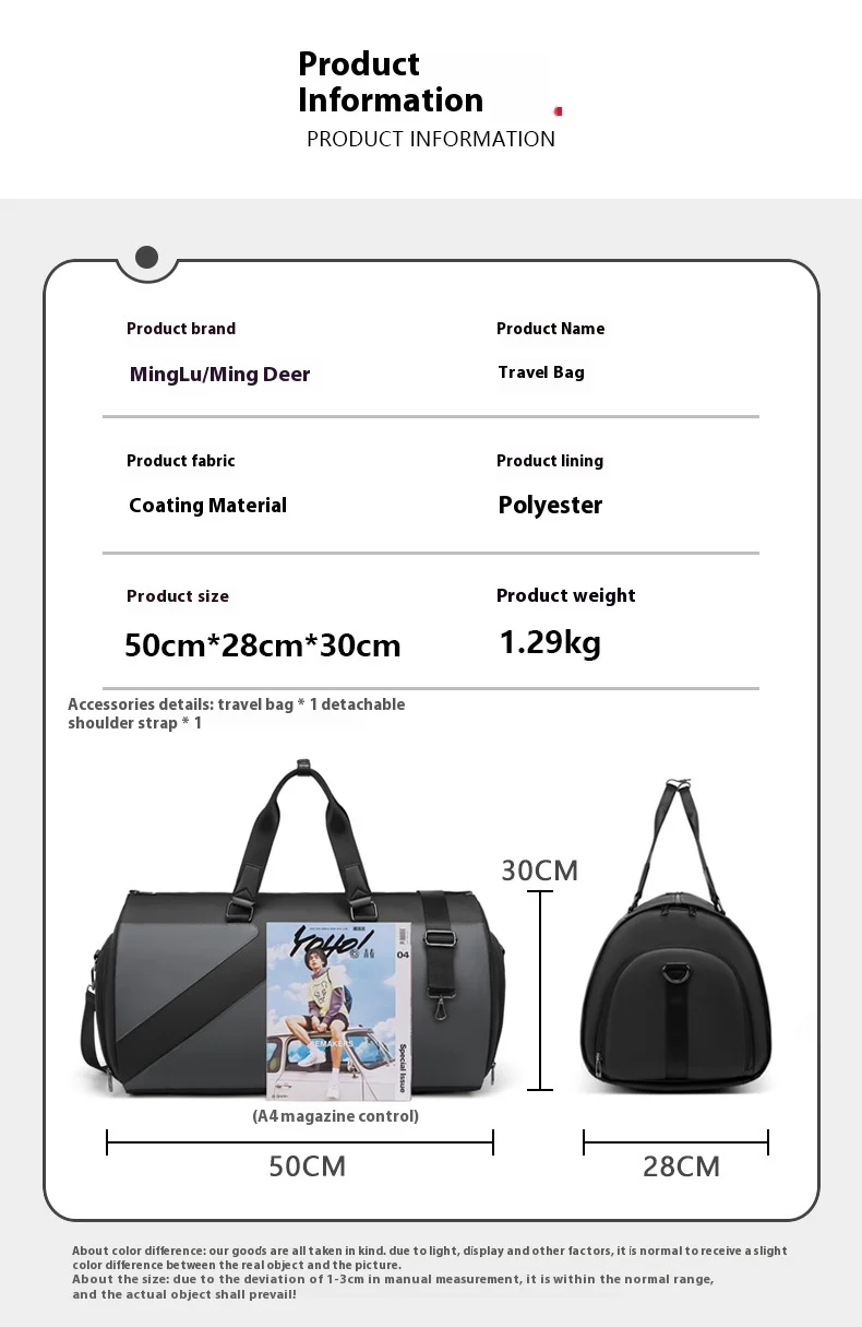 Men's Large Capacity Travel Suit Bag