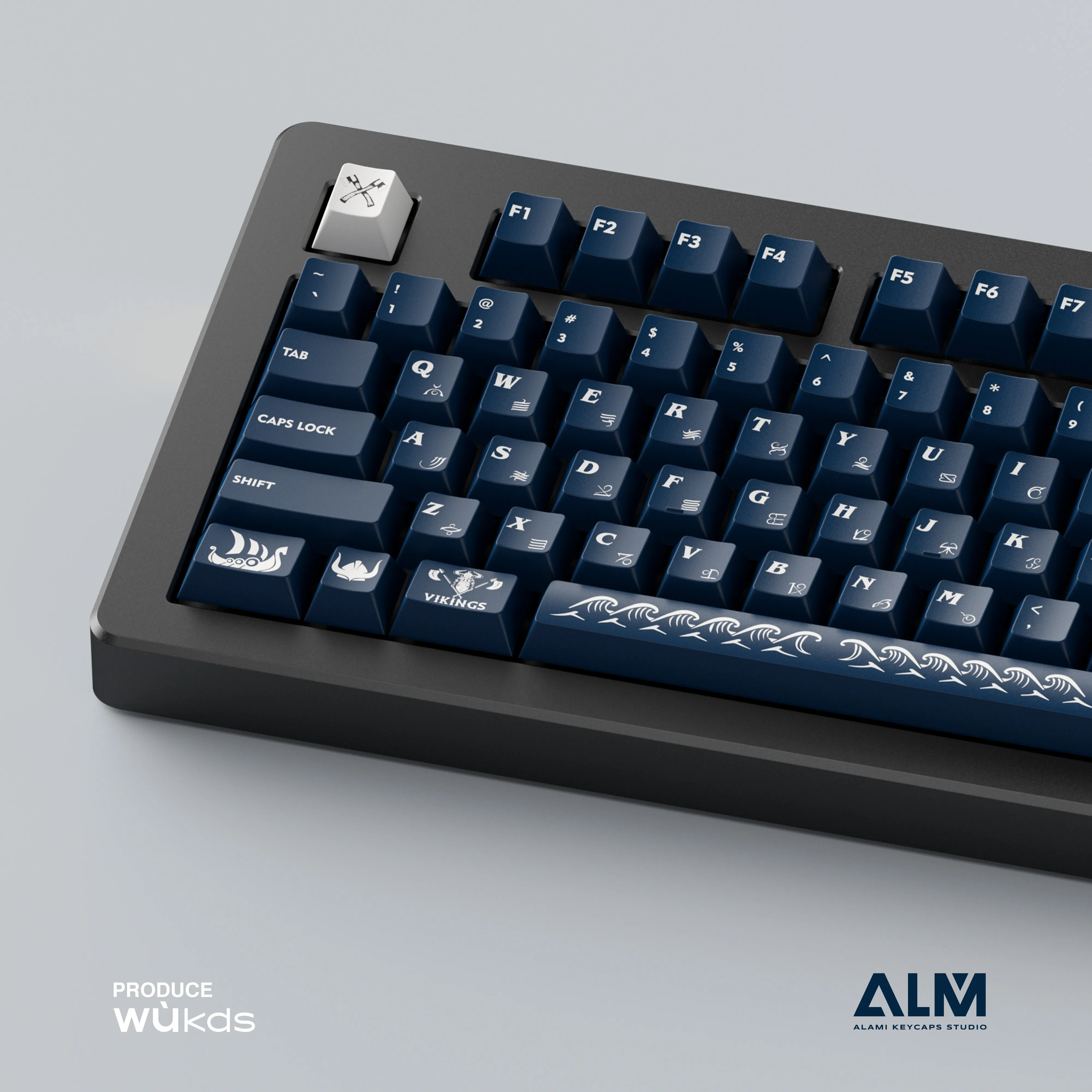 Alami Vikings Keycaps Pbt Dye-sublimação Perfil Cereja Gateron Switches mx Teclado Mecânico 172 Chaves - Imagem 4