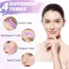 Handheld High Frequency Facial Skin Machine with 4 Pcs Orange Glass Tubes For Hair Face Electrotherapy Wand Argon Treatment 2