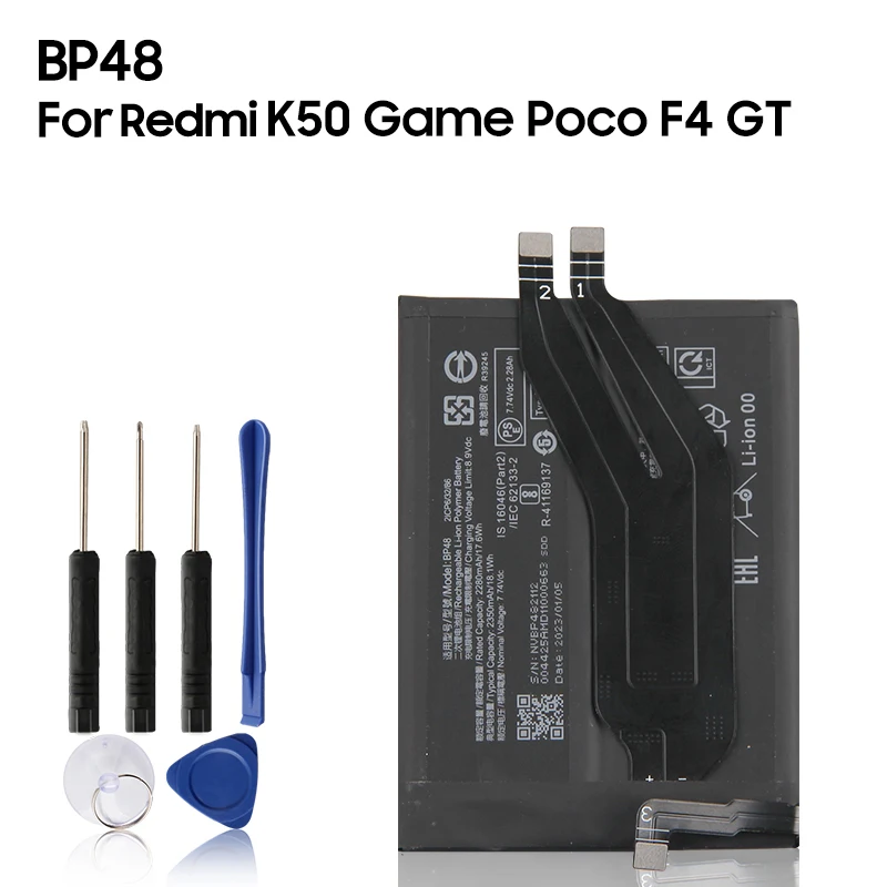 Repalcement Battery BP48 BM5F For Xiaomi Redmi K50 Game Poco F4 GT BM5E BM5J For K50 Ultra 12T Pro K50Pro Rechargeable Battery