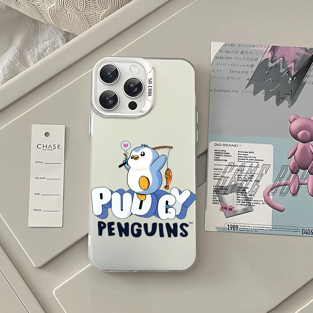 Luxury Pudgy Penguins Art Protective Phone Case with IMD Design