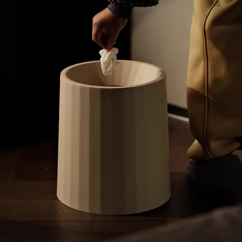 Ele Kitchen Batoom Bedroom Tra Can Home Use Living Room Simple Storage Buet Cry Sle round ape 0-2L Capaci