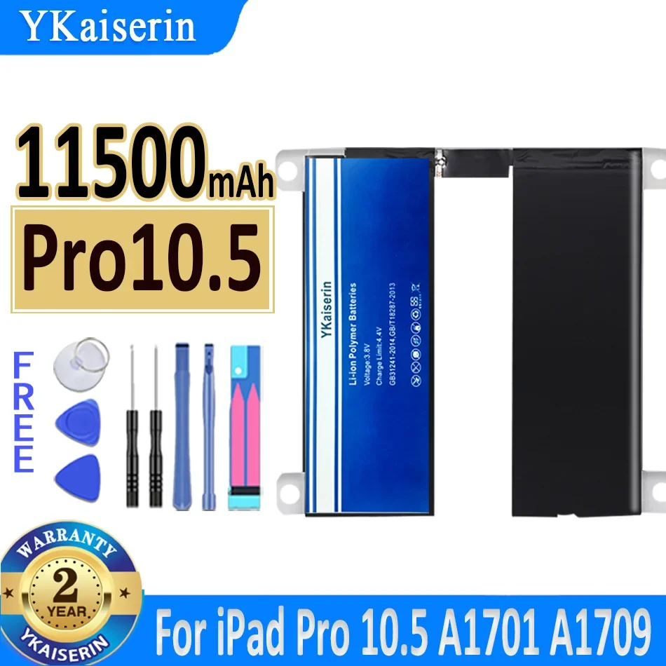 Battery 11500mAh YKaiserin Replacement Battery for IPad Pro 10.5 Pro10.5 A1701 A1709 A1798 A1852 with Tools