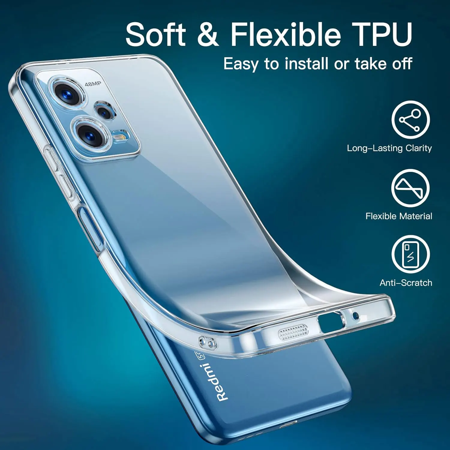Ultra Thin Clear Silicone Soft Protective Phone Case