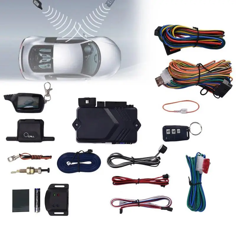 

B9 Car Anti-Theft Alarm System Car Alarm System Pager Display Auto Lock Unlock Alarm Vibration Alarm with LCD Remote Control