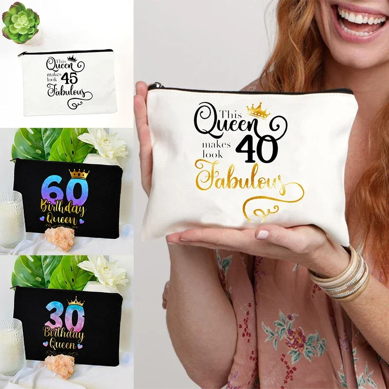 

Женский подарок на день рождения, женская косметичка, сумочка для Хранения Туалетных принадлежностей, кошелек, белая косметичка, женский косметический Органайзер