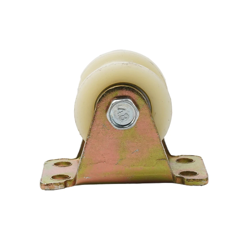 V/U Nylon Grooved Rollers 30mm 1pcs Heavy Duty Sliding Door Rollers With Stand Smooth And Silent Grooved Roller