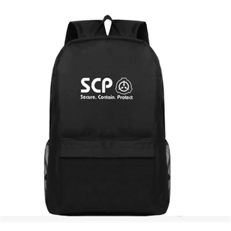 

Game SCP secure contain protect backpack USB port bag shoulder travel School Students bag teenagers casual laptop bag gifts