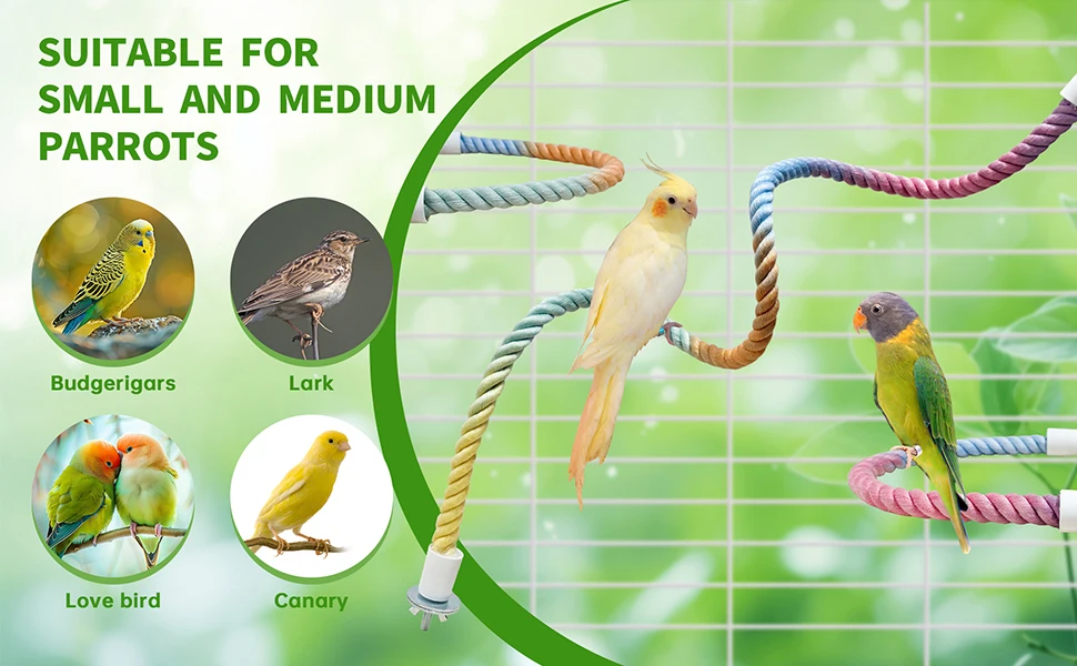 SUITABLE FOR SMALL AND MEDIUM PARROTS