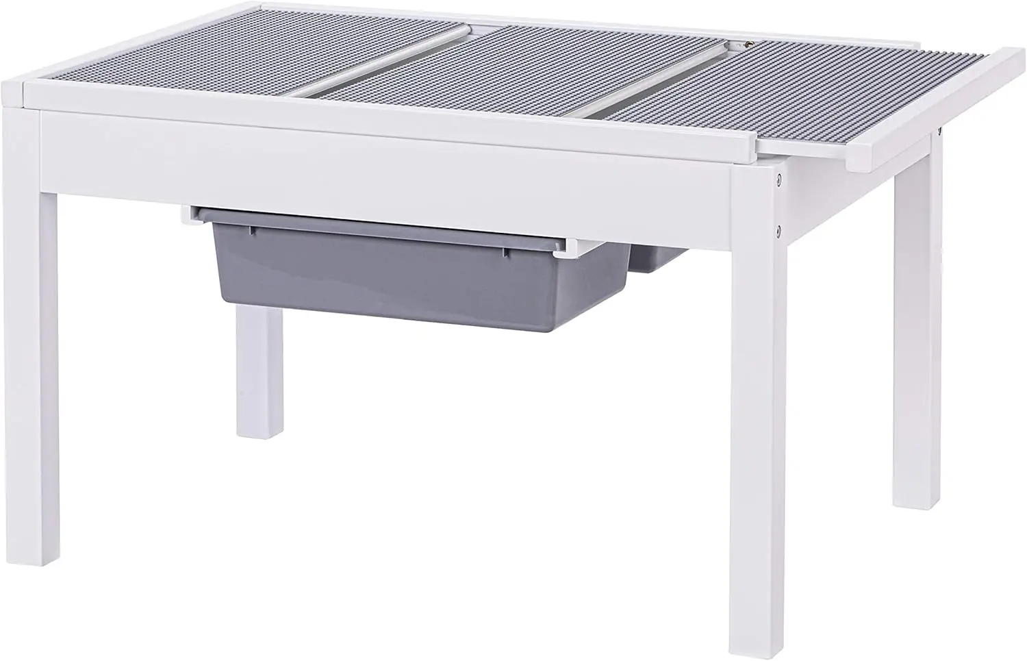 UTEX 2-in-1 Kid Activity Table with Storage for Older Kids, Large Play Table for Kids,Boys,Girls, White 4