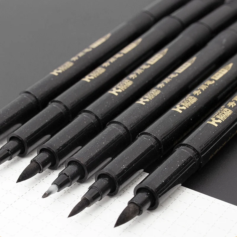 

3 PCS/Set Soft Brush Pen black Ink Sac Calligraphy Pen for Writing Painting Drawing School Office Stationery Supplies