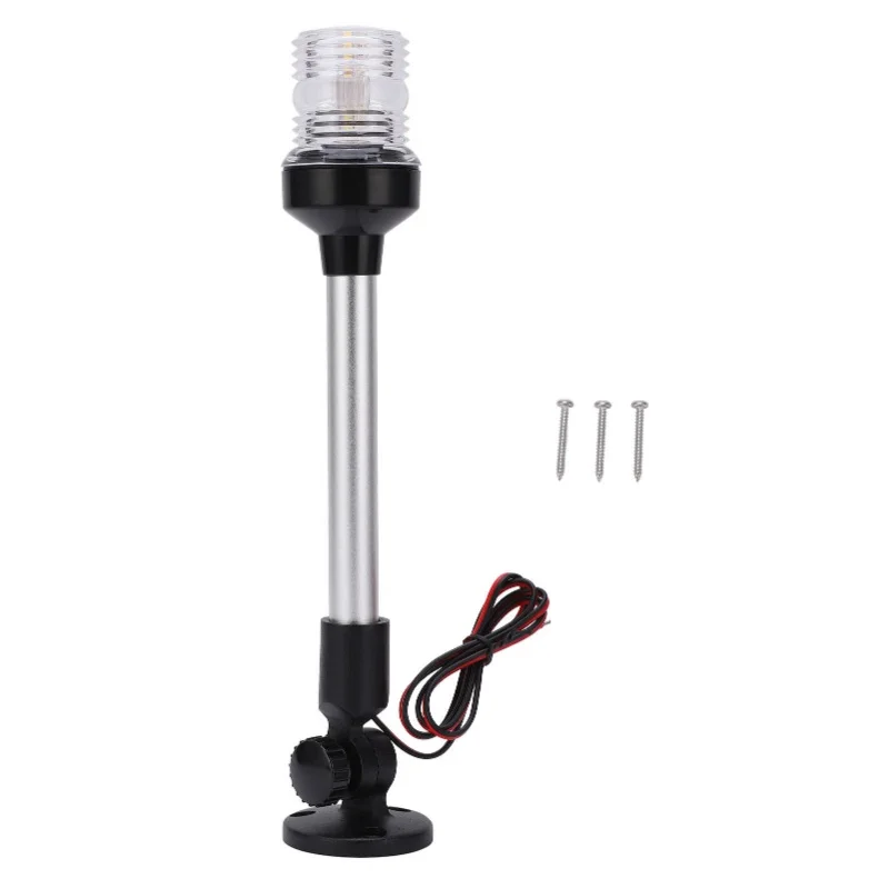 12인치 LED 앵커 네비게이션 라이트 방수 360도 전방향 ° 해양 요트용 보트 조명 12V-24V